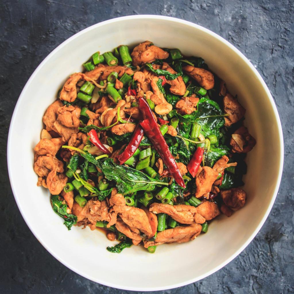 PAD GRA PAO CHICKEN